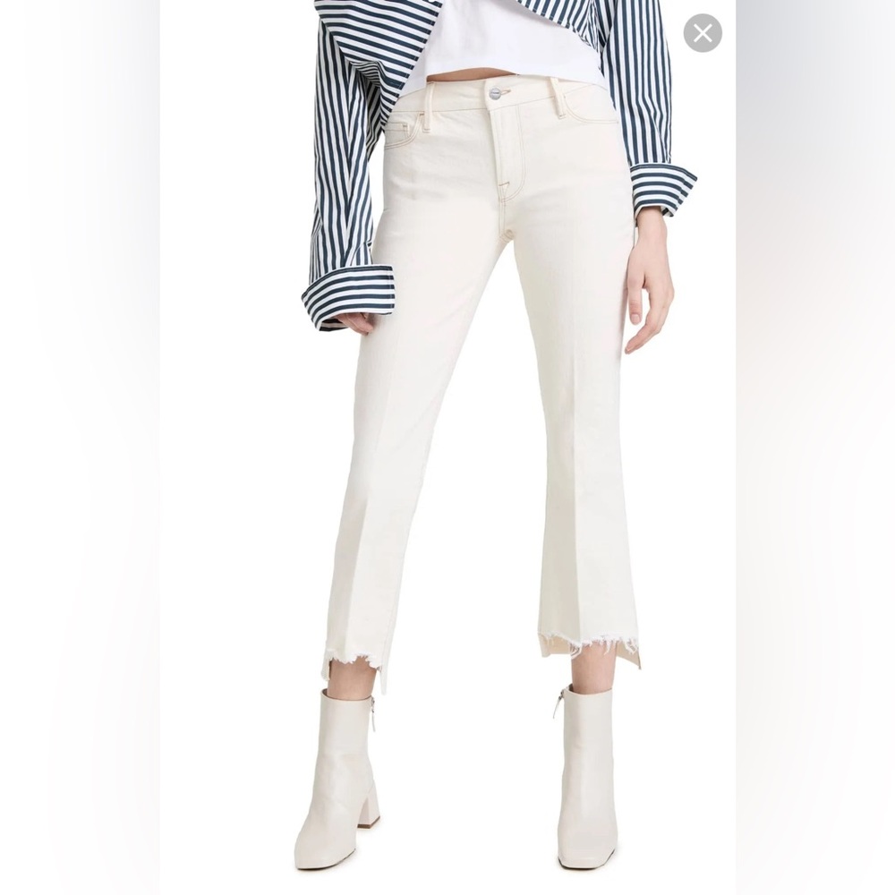 FRAME LE CROP MINI BOOT IN AU NATURAL CHEW SIZE 28